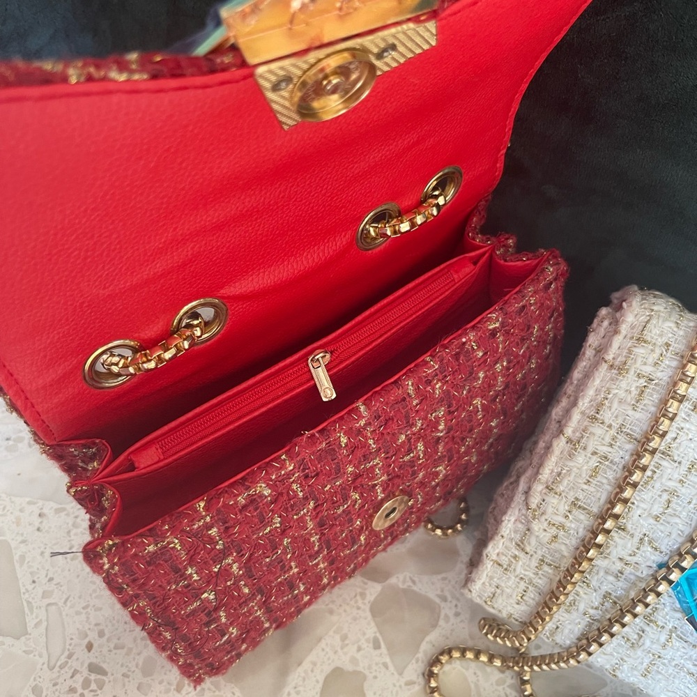Tweed Plaid Purses - Picture 7 of 7